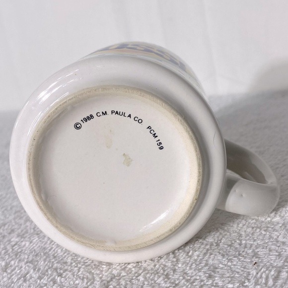 Vintage Ceramic Tony Colourful Squares 'The Boss' Coffee Mug - Picture 8 of 10